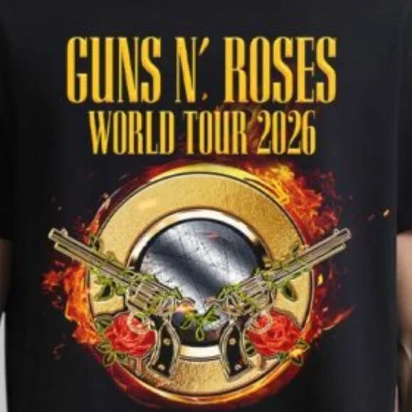 Guns N Roses World Tour 2026 Australia And New Zealand T-Shirt 187 - Picture 2 of 6
